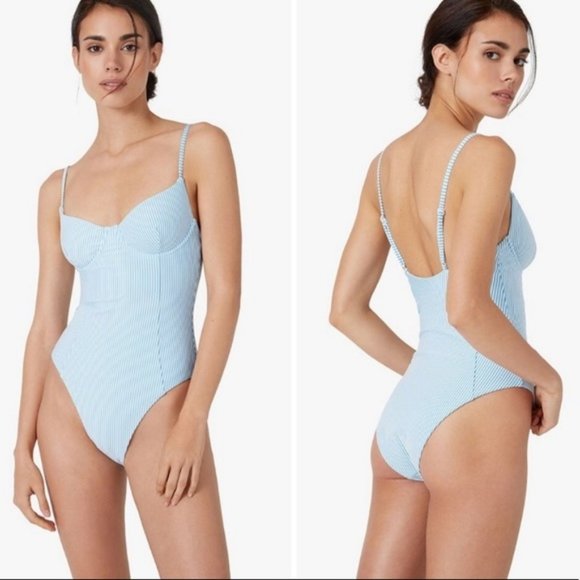Onia | Isabella Seersucker One Piece Swimsuit - Picture 5 of 5
